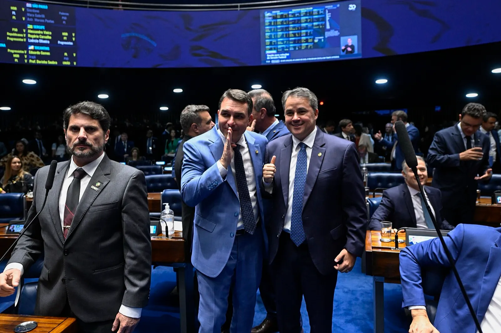 Plenário do Senado Federal durante sessão deliberativa, em Brasília.